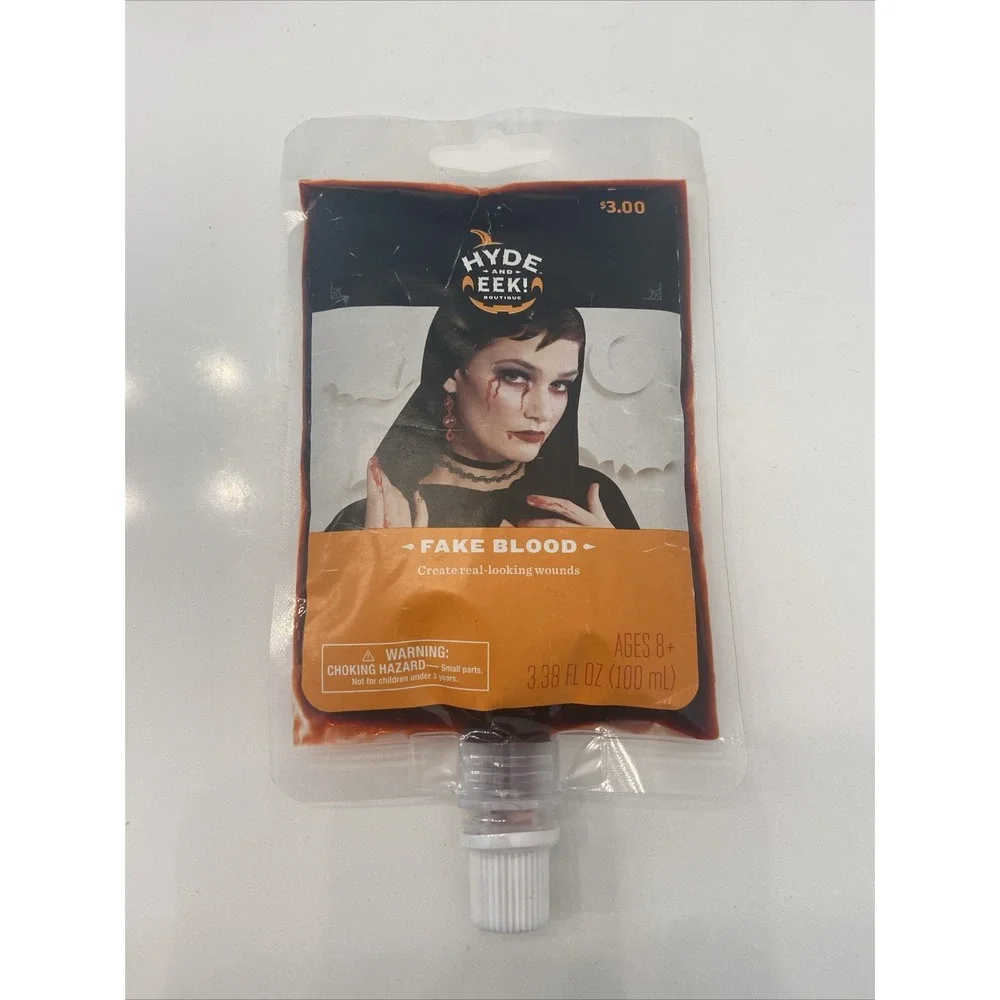 New Sealed‎ Hyde & Eek! Fake Blood - Costumes and Halloween 3.38 fl oz